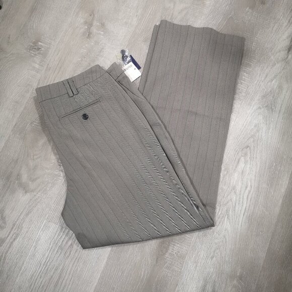 NWT Reitmans Ladies Size 13 Straight Leg Striped Washable/Stretch Dress Pants - Picture 11 of 14